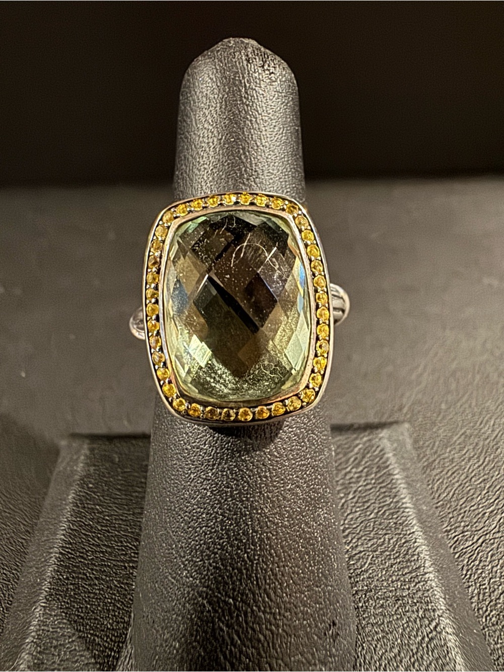 Peter Thomas Roth Sterling 7.80 ct Prasiolite Cocktail Ring